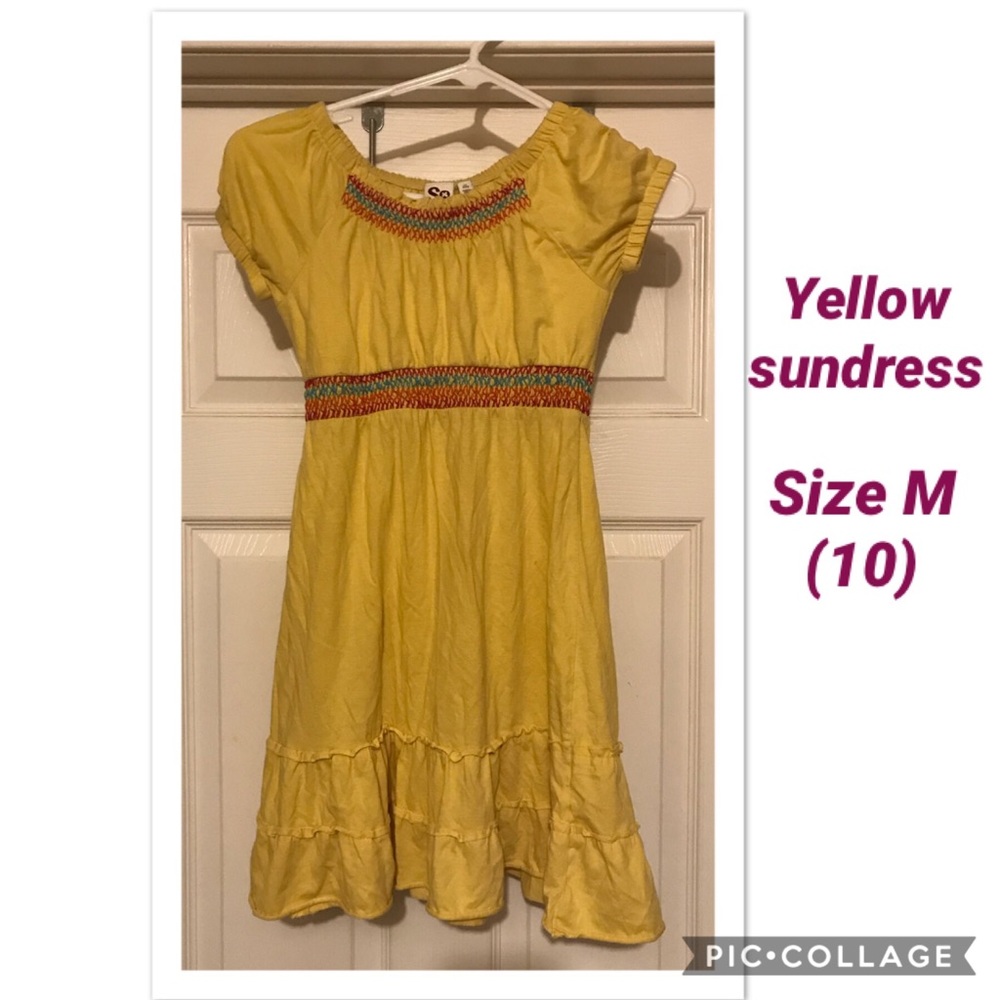 Yellow girls size M (10) Sundress
